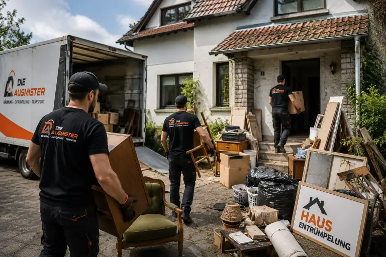 Räumung eines Einfamilienhauses durch das Team der Ausmister